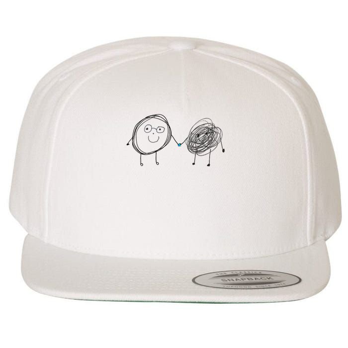 Connection. Calm With Chaos. Help Chaos With Connection. Wool Snapback Cap