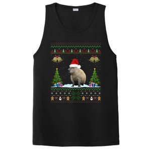 Capybara Christmas Xmas Lighting Santa Hat PosiCharge Competitor Tank