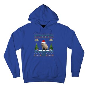 Capybara Christmas Xmas Lighting Santa Hat Hoodie