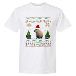 Capybara Christmas Xmas Lighting Santa Hat Garment-Dyed Heavyweight T-Shirt