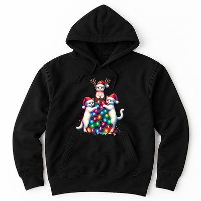 Christmas Cat Xmas Cats Christmas Cat Lover Hoodie
