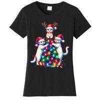 Christmas Cat Xmas Cats Christmas Cat Lover Women's T-Shirt