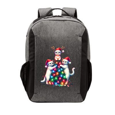 Christmas Cat Xmas Cats Christmas Cat Lover Vector Backpack