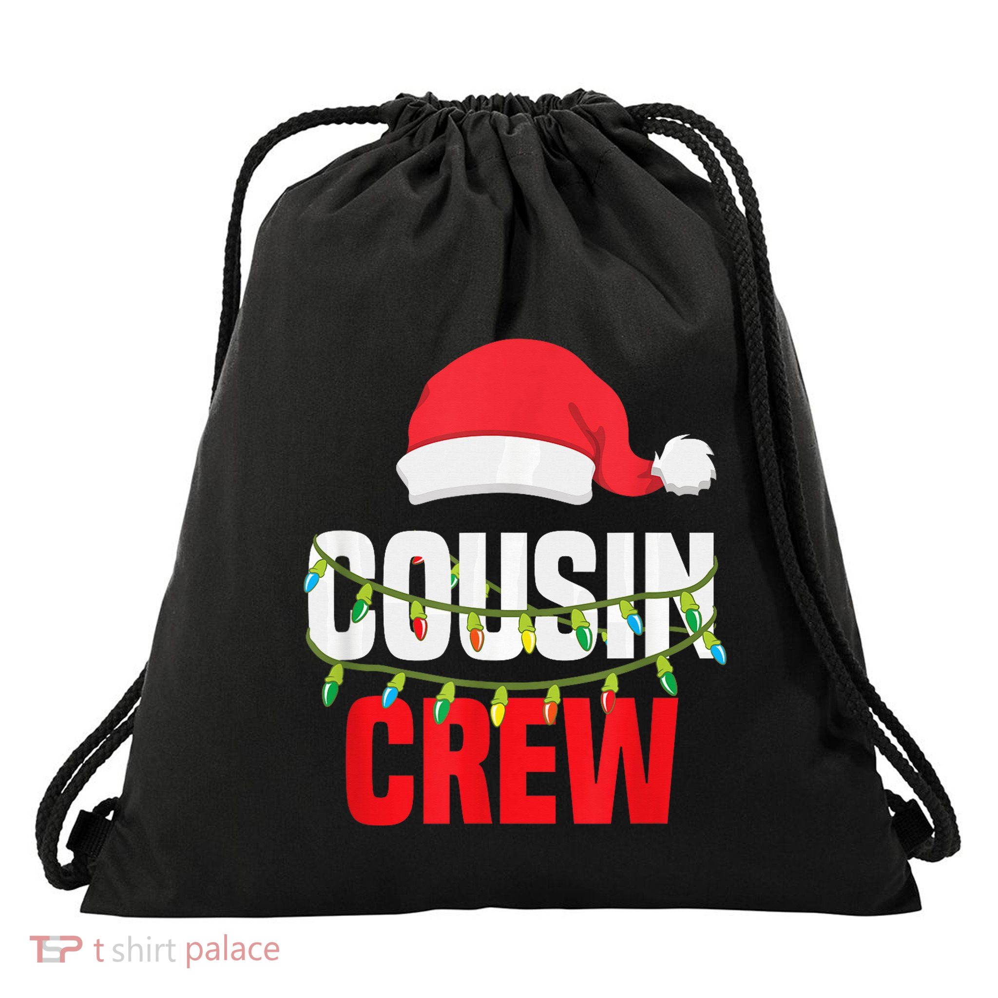 Cousin Crew Xmas Family Reunion Christmas Relatives Gift Drawstring Bag