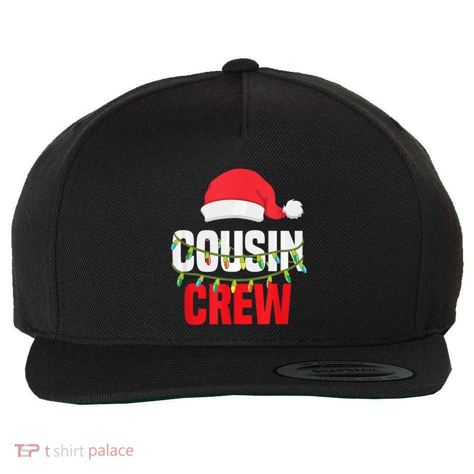 Cousin Crew Xmas Family Reunion Christmas Relatives Gift Wool Snapback Cap