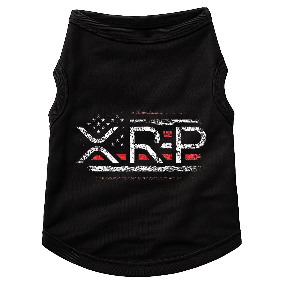 Crypto Currency Xrp Cryptocurrency American Flag Xrp Doggie Tank