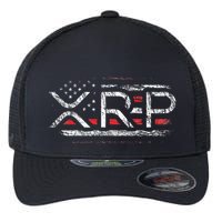 Crypto Currency Xrp Cryptocurrency American Flag Xrp Flexfit Unipanel Trucker Cap