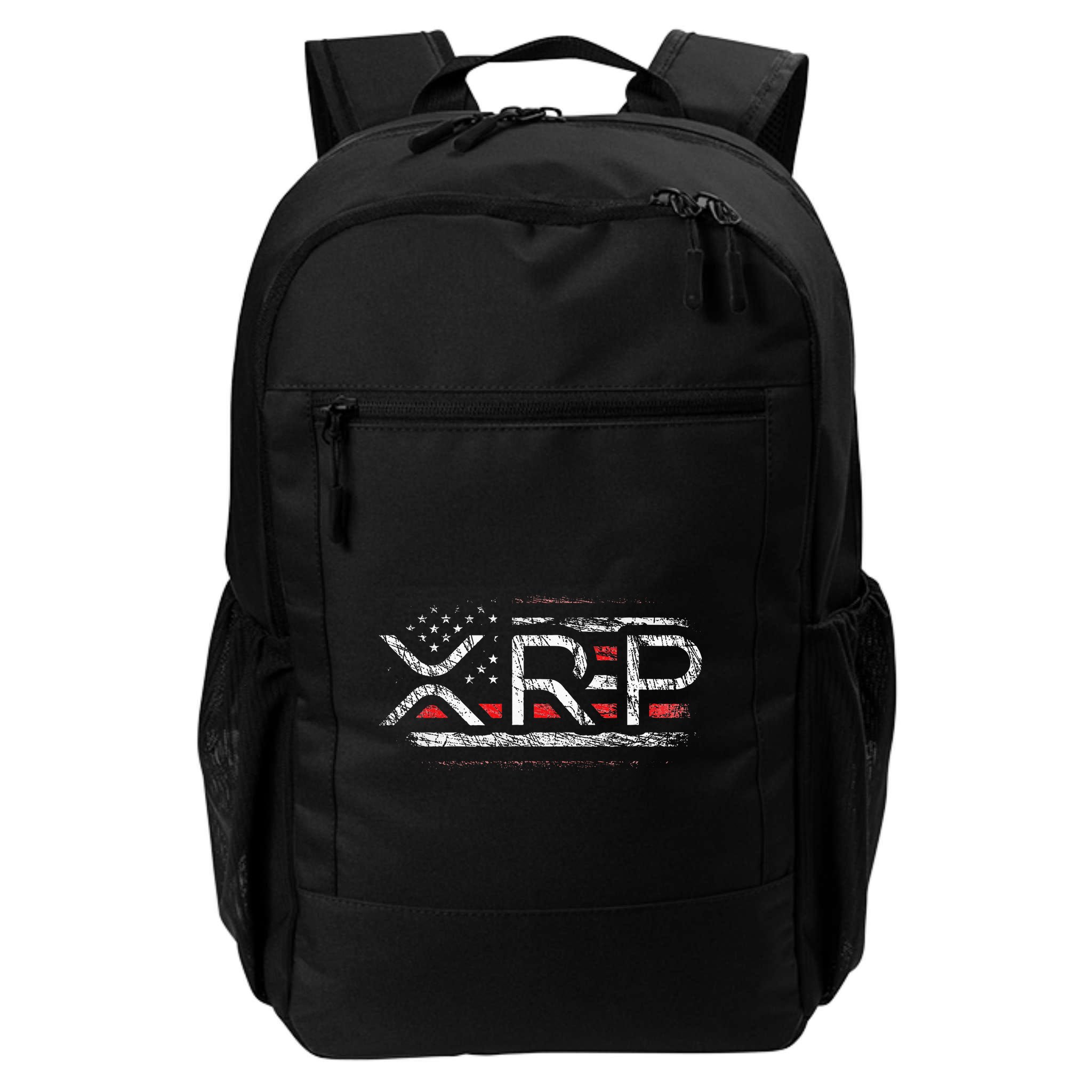 Crypto Currency Xrp Cryptocurrency American Flag Xrp Backpack