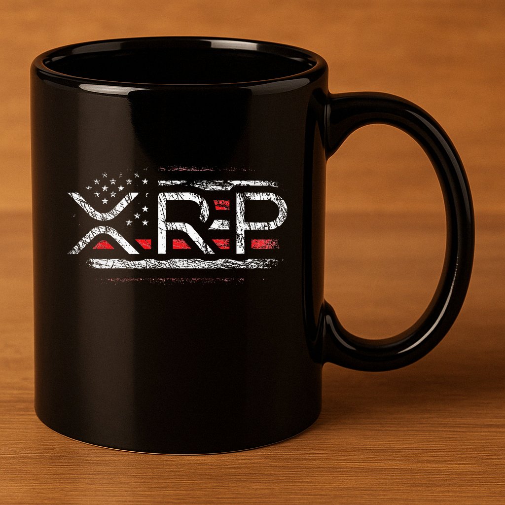 Crypto Currency Xrp Cryptocurrency American Flag Xrp 11oz C Handle Ceramic Mug