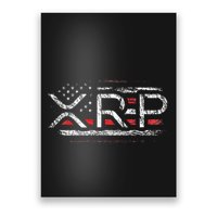 Crypto Currency Xrp Cryptocurrency American Flag Xrp Poster