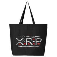 Crypto Currency Xrp Cryptocurrency American Flag Xrp 25L Jumbo Tote