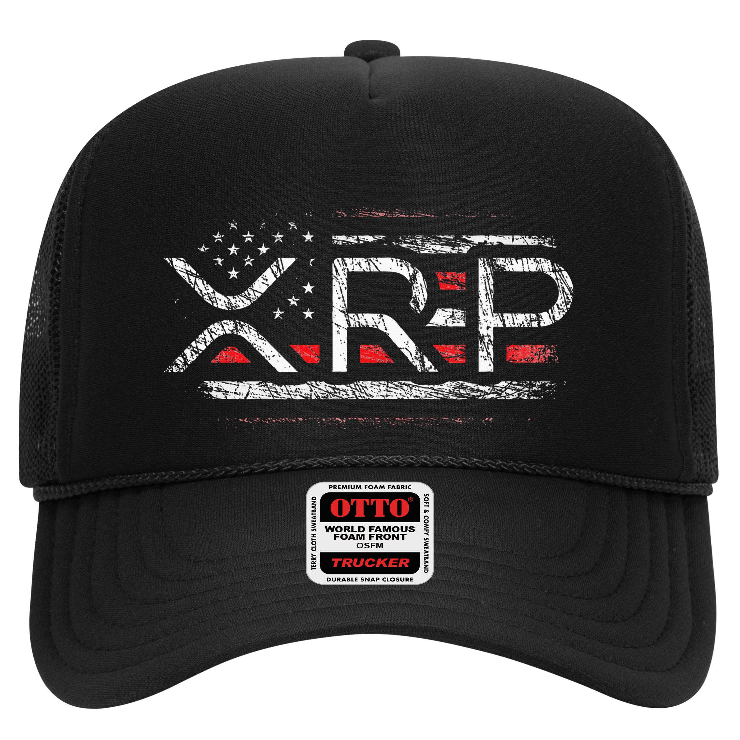 Crypto Currency Xrp Cryptocurrency American Flag Xrp Hat