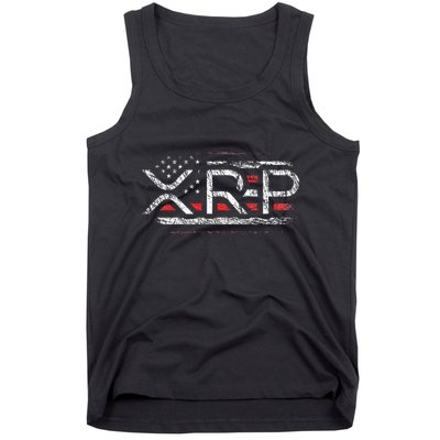 Crypto Currency Xrp Cryptocurrency American Flag Xrp Tank Top