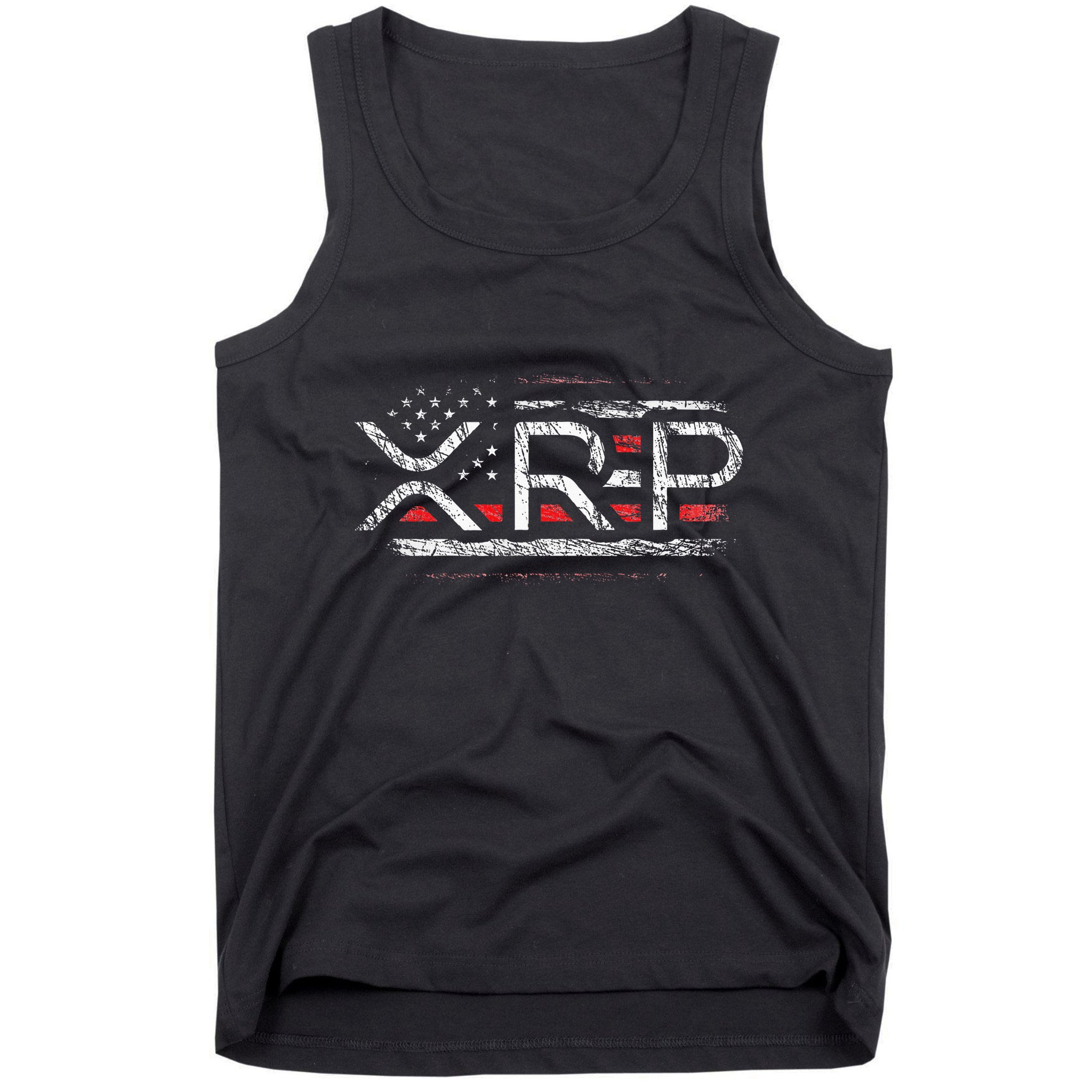 Crypto Currency Xrp Cryptocurrency American Flag Xrp Tank Top