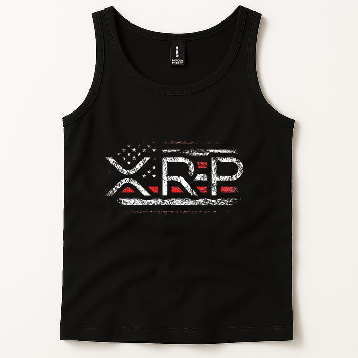 Crypto Currency Xrp Cryptocurrency American Flag Xrp Tank Top