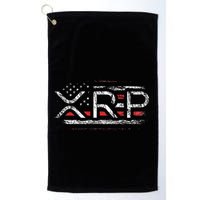 Crypto Currency Xrp Cryptocurrency American Flag Xrp Golf Towel