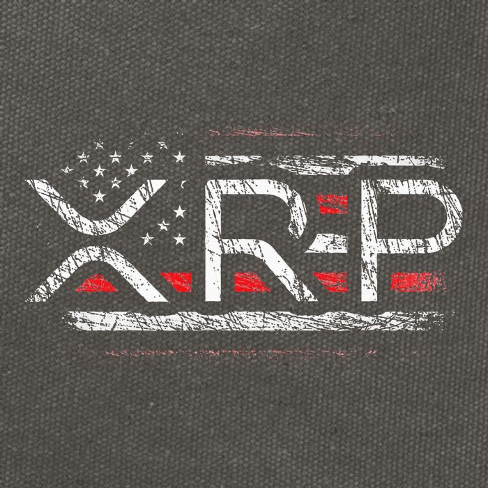 Crypto Currency Xrp Cryptocurrency American Flag Xrp Cotton Canvas Backpack