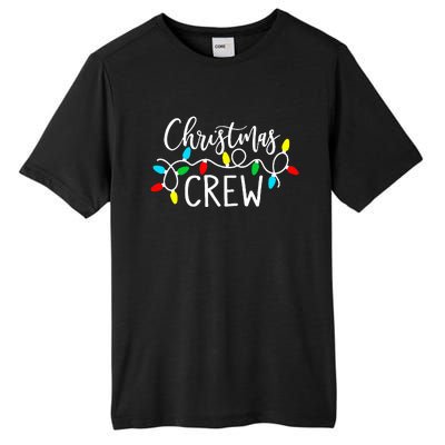 Christmas Crew Xmas Lights Pajama Happy Holiday  Tall Fusion ChromaSoft Performance T-Shirt