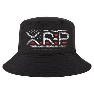Crypto Currency Xrp Cryptocurrency American Flag Xrp Cool Comfort Performance Bucket Hat