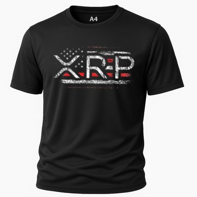 Crypto Currency Xrp Cryptocurrency American Flag Xrp Performance Shirt