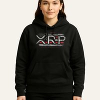 Crypto Currency Xrp Cryptocurrency American Flag Xrp Hoodie