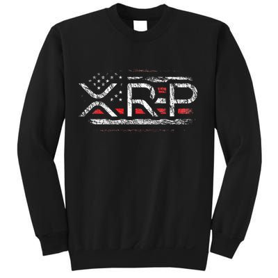 Crypto Currency Xrp Cryptocurrency American Flag Xrp Sweatshirt