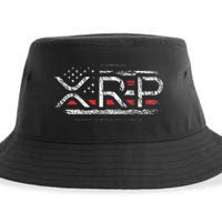 Crypto Currency Xrp Cryptocurrency American Flag Xrp Sustainable Bucket Hat