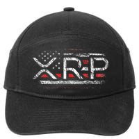 Crypto Currency Xrp Cryptocurrency American Flag Xrp 7-Panel Snapback Hat