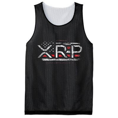 Crypto Currency Xrp Cryptocurrency American Flag Xrp Mesh Reversible Basketball Jersey Tank