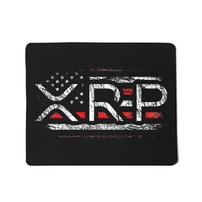 Crypto Currency Xrp Cryptocurrency American Flag Xrp Mousepad