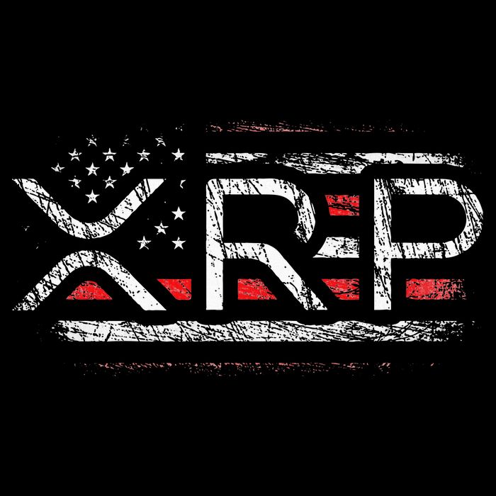 Crypto Currency Xrp Cryptocurrency American Flag Xrp Baby Bodysuit