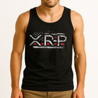 Crypto Currency Xrp Cryptocurrency American Flag Xrp Tank Top