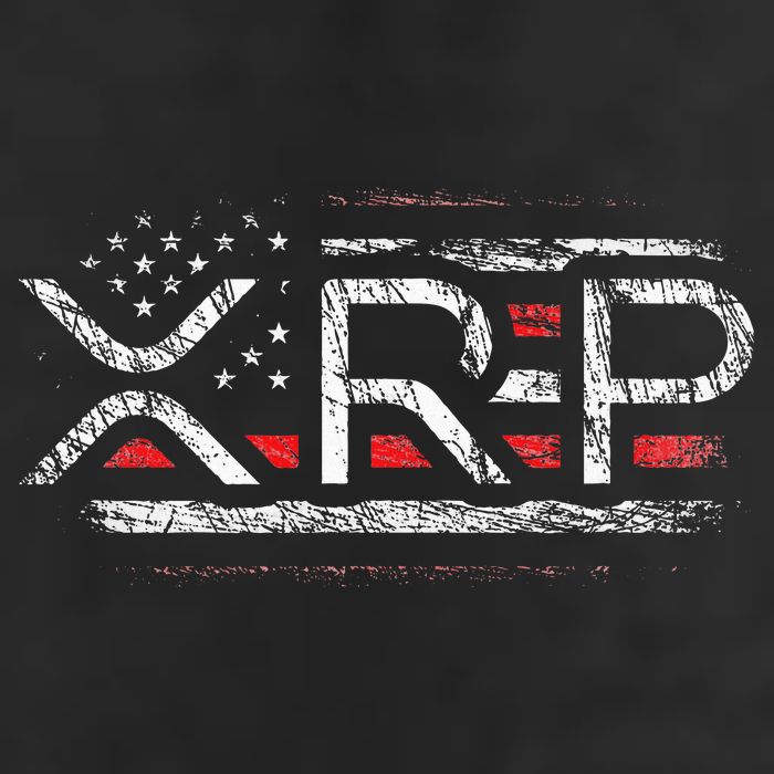 Crypto Currency Xrp Cryptocurrency American Flag Xrp Golf Towel