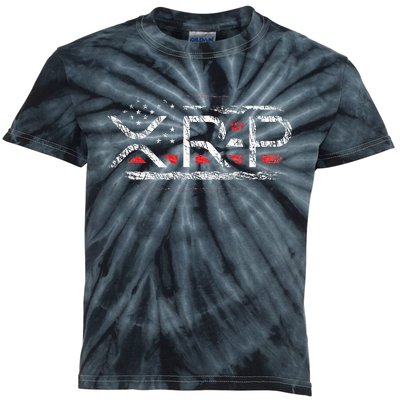 Crypto Currency Xrp Cryptocurrency American Flag Xrp Kids Tie-Dye T-Shirt