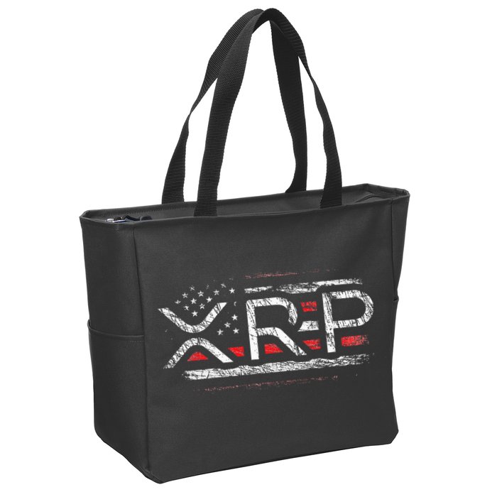 Crypto Currency Xrp Cryptocurrency American Flag Xrp Zip Tote Bag