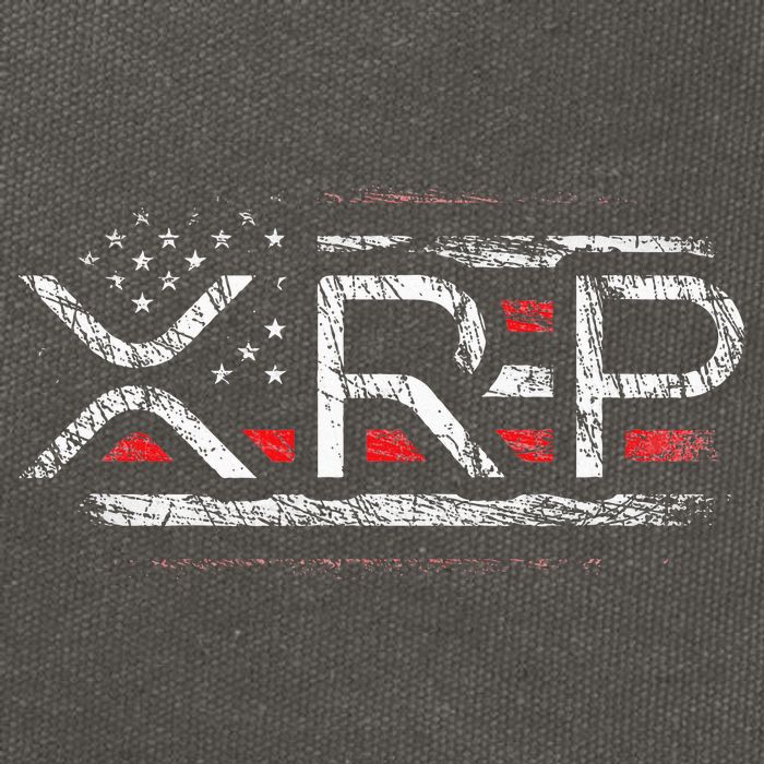 Crypto Currency Xrp Cryptocurrency American Flag Xrp Cotton Canvas Backpack