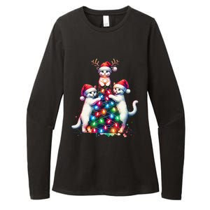 Christmas Cat Xmas Cats Christmas Cat Lover Gift Womens CVC Long Sleeve Shirt