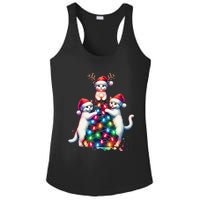 Christmas Cat Xmas Cats Christmas Cat Lover Gift Ladies PosiCharge Competitor Racerback Tank