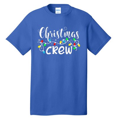 Christmas Crew Xmas Lights Pajama Happy Holiday Tall T-Shirt