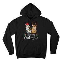 Christmas Cat Xmas Tree Cat Lover Funny Meowy Catmas Hoodie