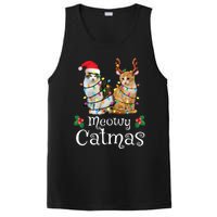 Christmas Cat Xmas Tree Cat Lover Funny Meowy Catmas PosiCharge Competitor Tank