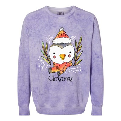 Cute Christmas Xmas Penguin Animal Colorblast Crewneck Sweatshirt