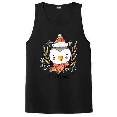 Cute Christmas Xmas Penguin Animal PosiCharge Competitor Tank