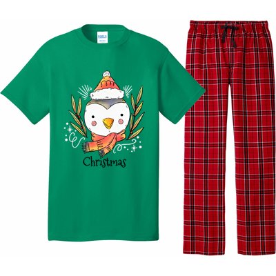 Cute Christmas Xmas Penguin Animal Pajama Set