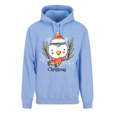 Cute Christmas Xmas Penguin Animal Unisex Surf Hoodie