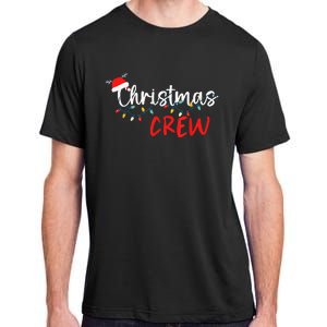 Christmas Crew Xmas Lights Family Matching Pajamas Holiday Adult ChromaSoft Performance T-Shirt