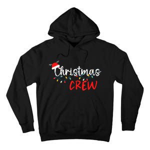 Christmas Crew Xmas Lights Family Matching Pajamas Holiday Tall Hoodie