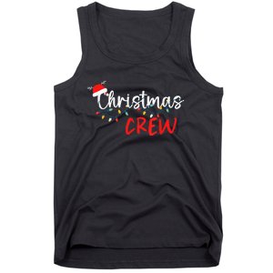 Christmas Crew Xmas Lights Family Matching Pajamas Holiday Tank Top