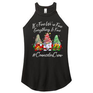 Counselor Crew Xmas Everything Is Fine Christmas Gnomie Women's Perfect Tri Rocker Tank