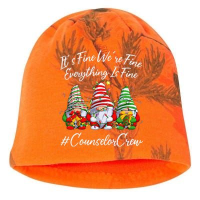 Counselor Crew Xmas Everything Is Fine Christmas Gnomie Kati - Camo Knit Beanie